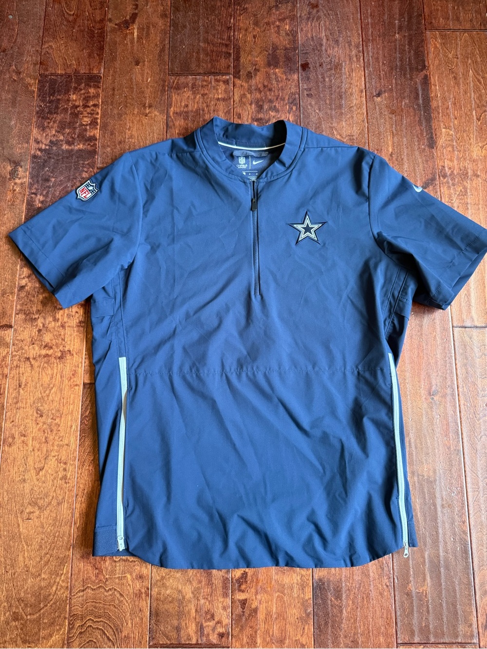 Dallas Cowboys Nike Short-Sleeve Quarter-Zip